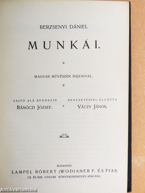 Berzsenyi Dániel munkái