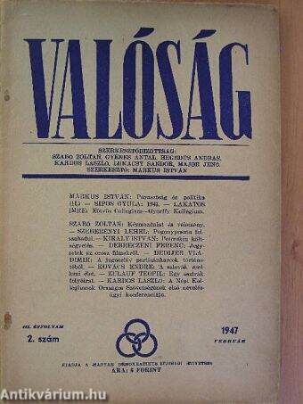 Valóság 1947. február