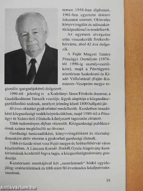 A Lánczos Kornél-Szekfű Gyula Alapítvány és ösztöndíjasai 1993-2000