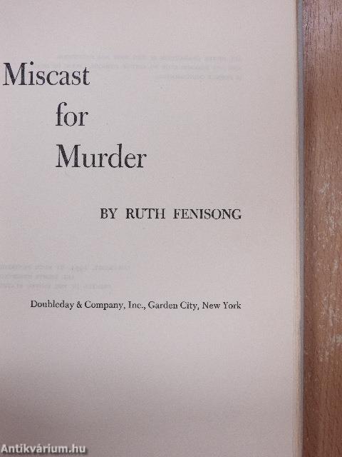 Miscast for Murder