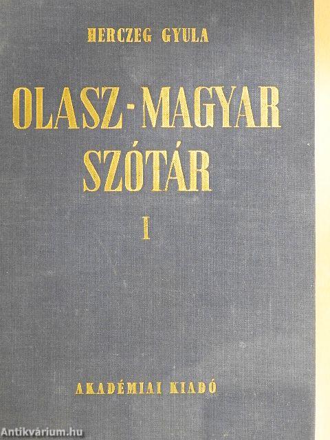 Olasz-magyar szótár I-II.