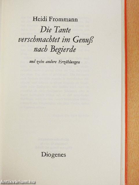 Die Tante verschmachtet im Genuß nach Begierde