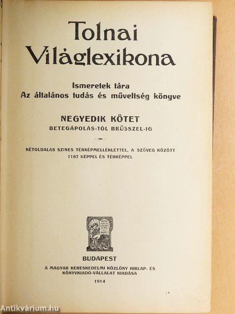 Tolnai Világlexikona IV. (töredék)