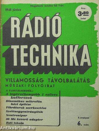 Rádió Technika 1948. június
