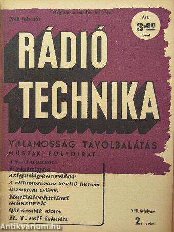 Rádió Technika 1948. február