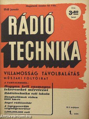 Rádió Technika 1948. január