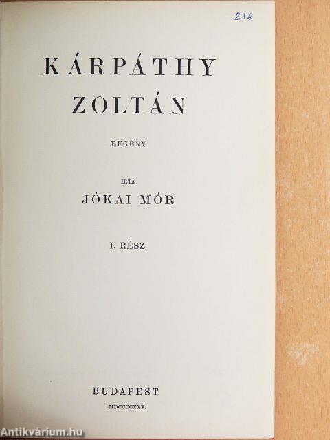 Kárpáthy Zoltán I-II.