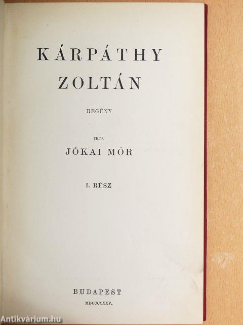 Kárpáthy Zoltán I-II.