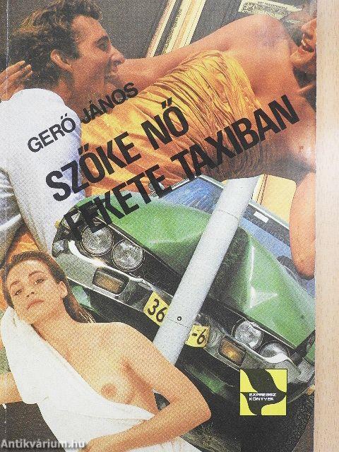 Szőke nő fekete taxiban