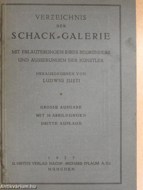 Verzeichnis der Schack-Galerie