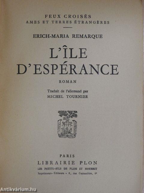 L'ile d'espérance