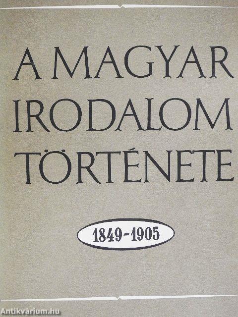 A magyar irodalom története I-III.