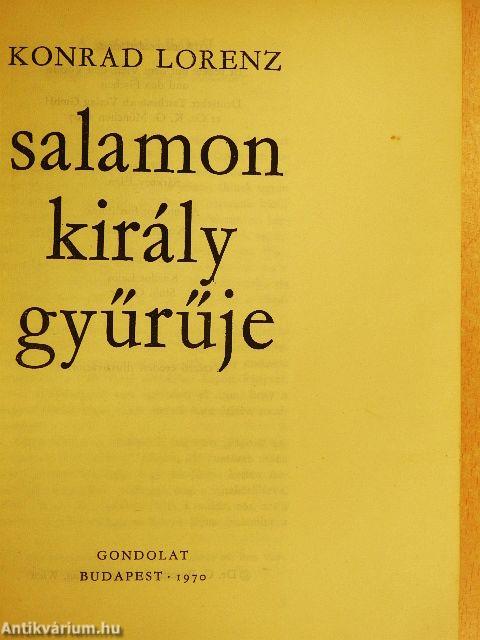 Salamon király gyűrűje