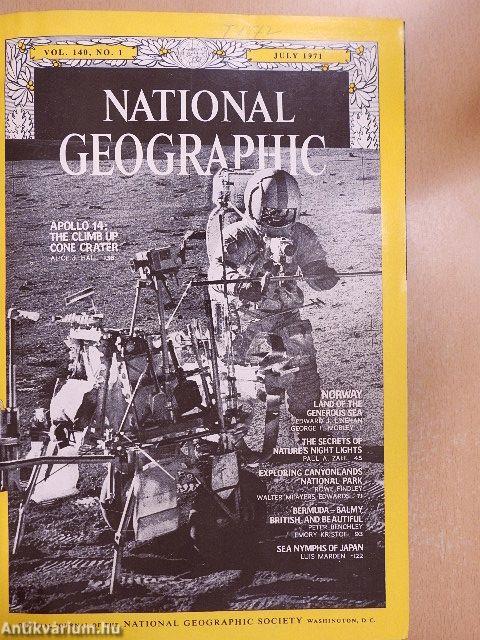 National Geographic July-December 1971 (fél évfolyam)