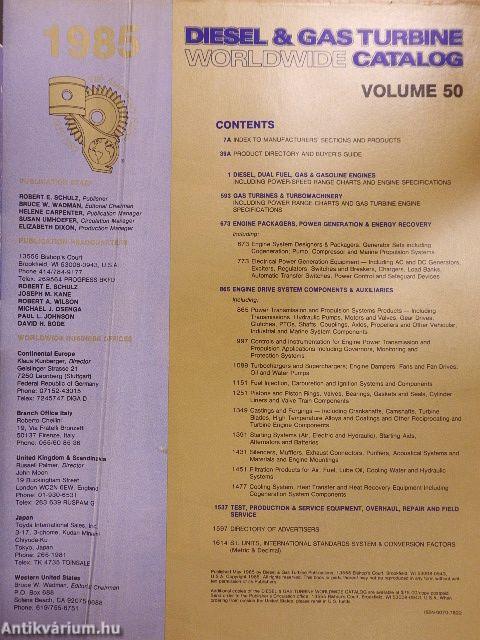 Diesel & Gas Turbine Worldwide Catalog 1985