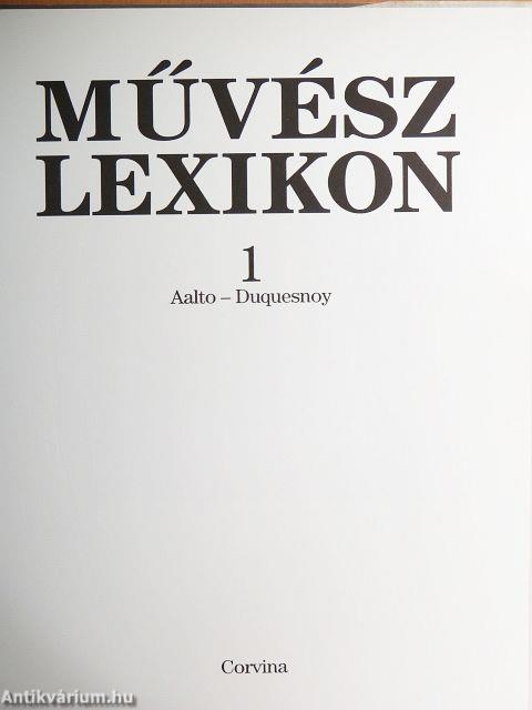 Művész lexikon 1-4.