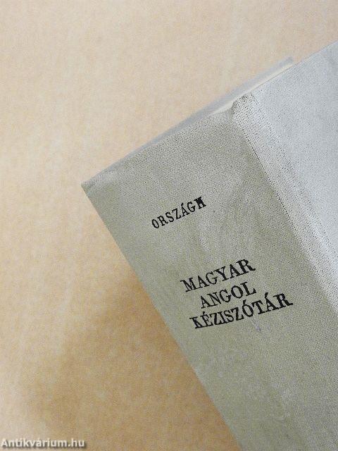 Magyar-angol kéziszótár