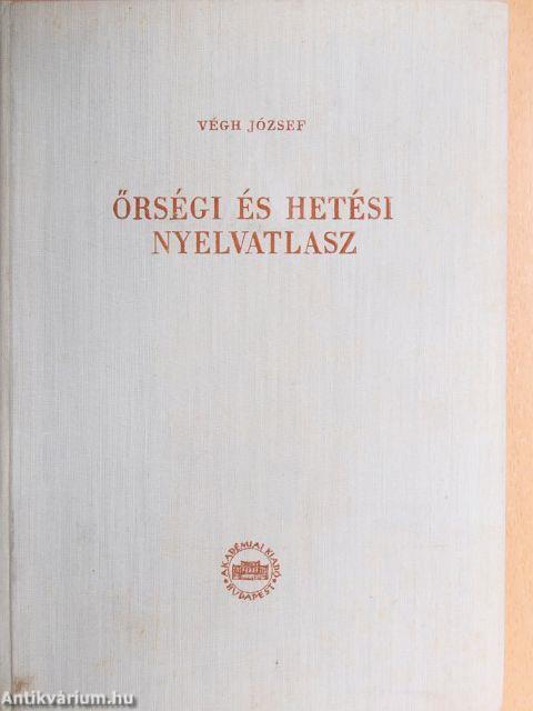 Őrségi és hetési nyelvatlasz