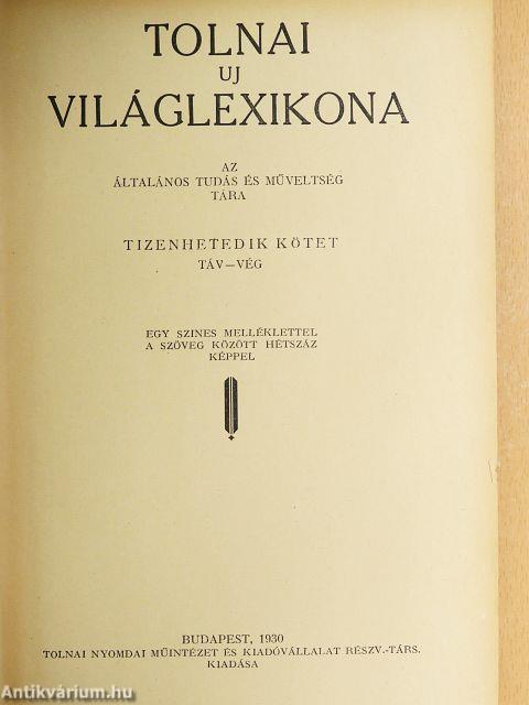 Tolnai uj világlexikona XVII. (töredék)