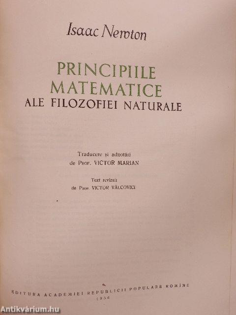 Principiile Matematice ale Filozofiei Naturale