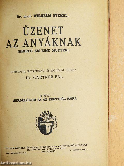 Üzenet az anyáknak III. (töredék)