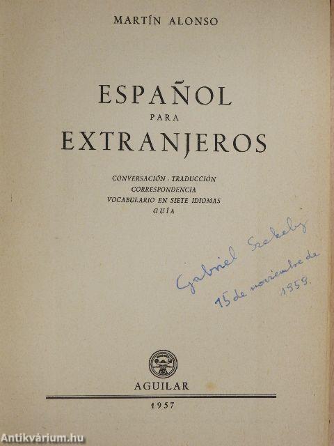 Espanol para extranjeros