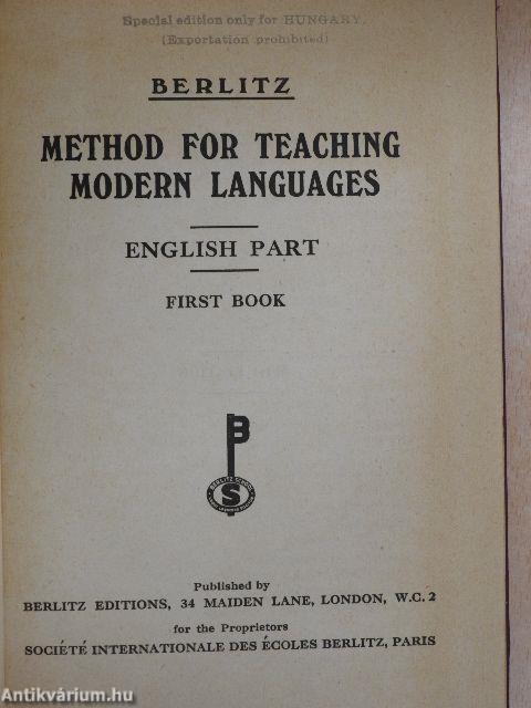 Method for Teaching Modern Languages I.