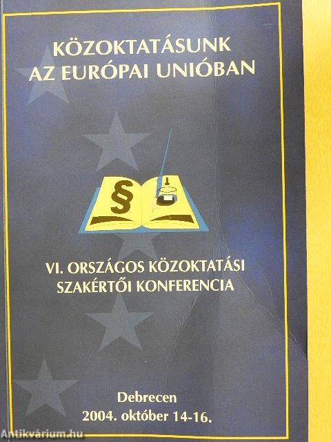 Közoktatásunk az Európai Unióban