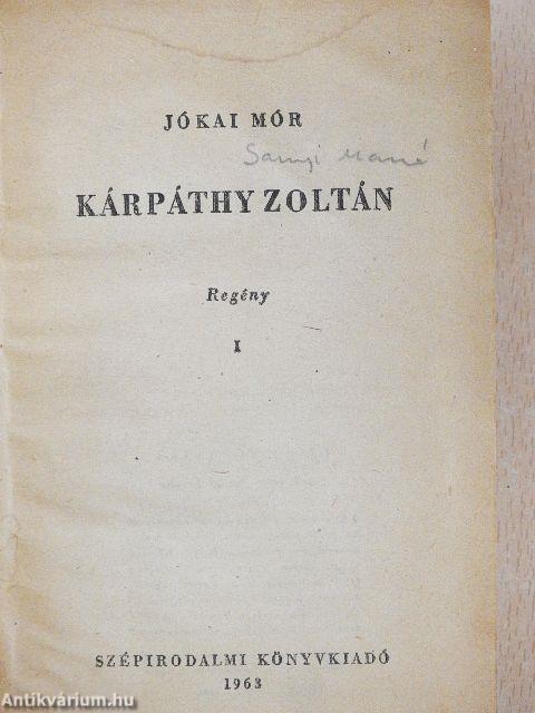 Kárpáthy Zoltán I-III.