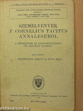 Szemelvények P. Cornelius Tacitus Annaleséből