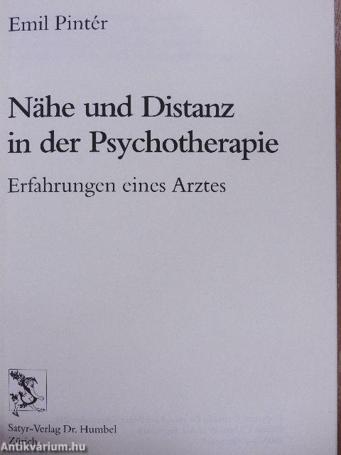 Nähe und Distanz in der Psychotherapie