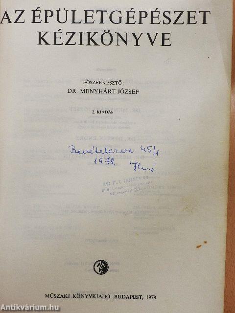 Az épületgépészet kézikönyve