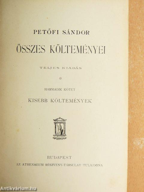 Petőfi Sándor összes költeményei I-IV.