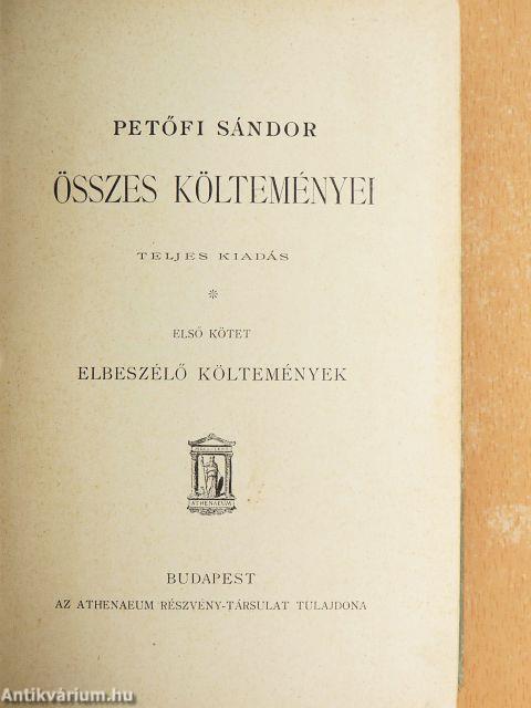 Petőfi Sándor összes költeményei I-IV.