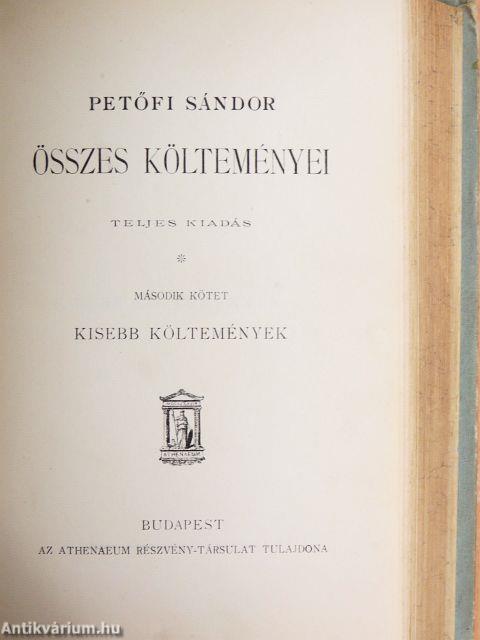 Petőfi Sándor összes költeményei I-IV.