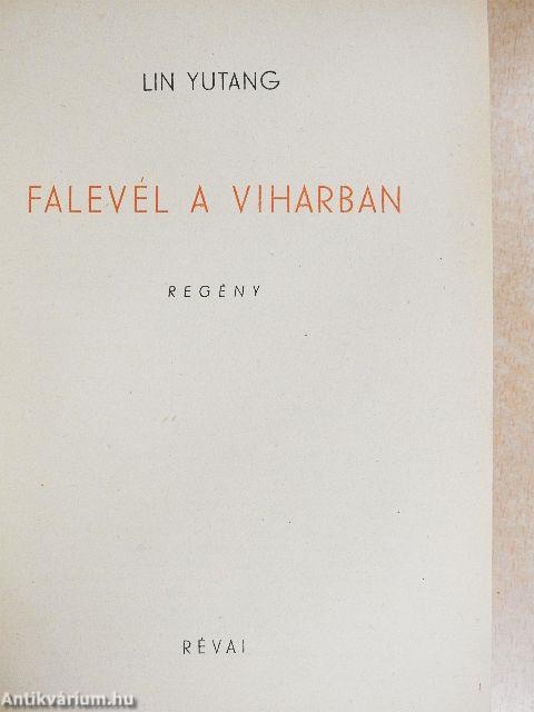 Falevél a viharban