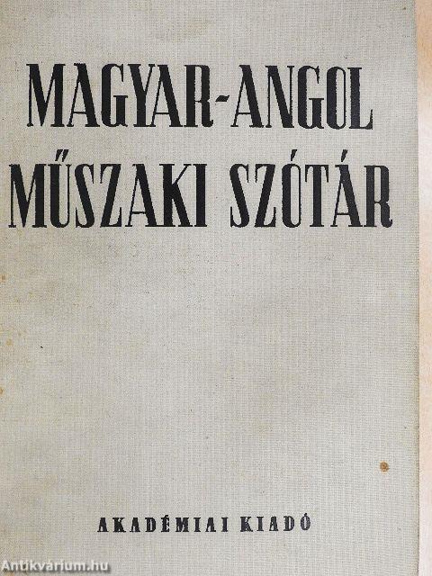 Magyar-angol műszaki szótár