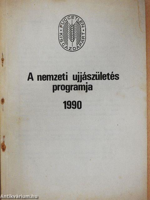 A nemzeti ujjászületés programja 1990