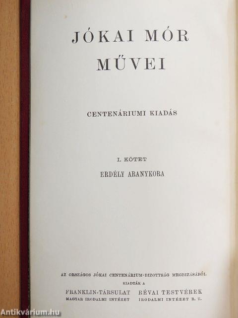 "50 kötet a Jókai Mór művei - Centenáriumi kiadás sorozatból (nem teljes sorozat)"