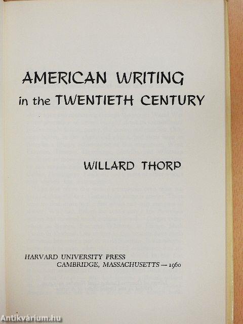 American writing in the twentieth century