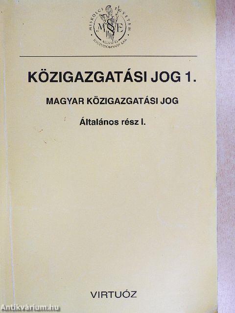 Közigazgatási jog 1.