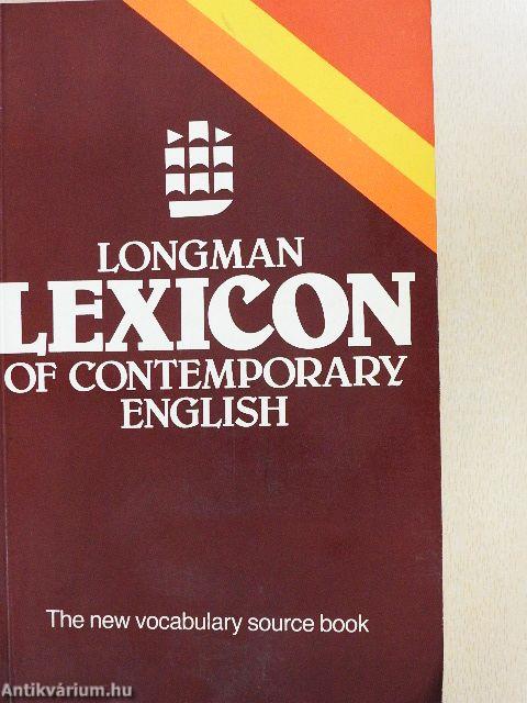 Longman Lexicon of Contemporary English