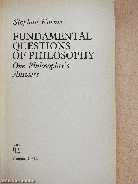 Fundamental Questions of Philosophy