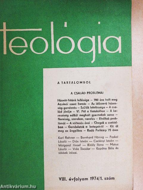 Teológia 1974/1-4.