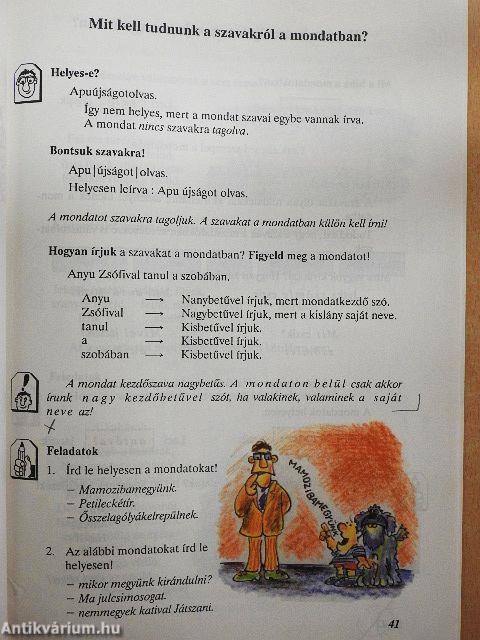 Kisiskolások magyar nyelvkönyve