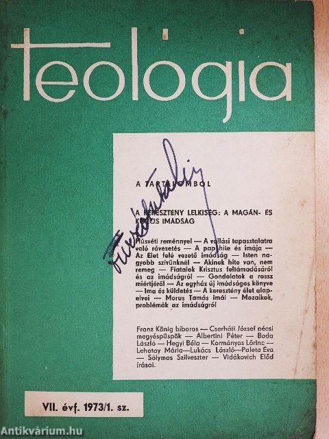 Teológia 1973/1-4.