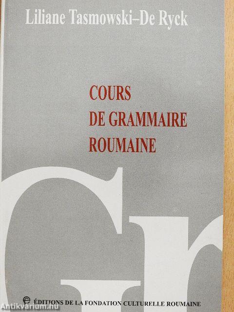 Cours de Grammaire Roumaine