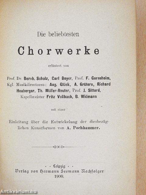 Die beliebtesten Chorwerke