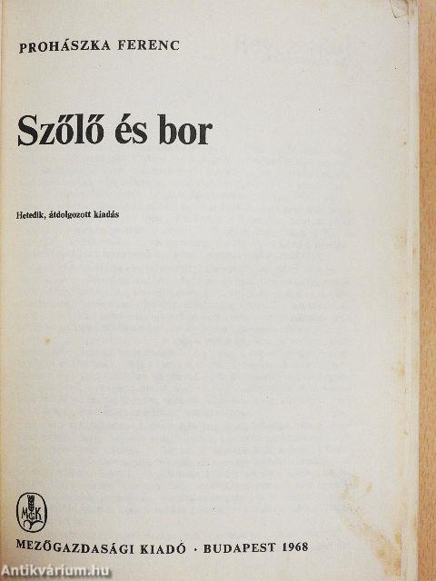 Szőlő és bor