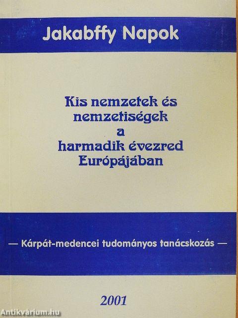 Kis nemzetek és nemzetiségek a harmadik évezred Európájában